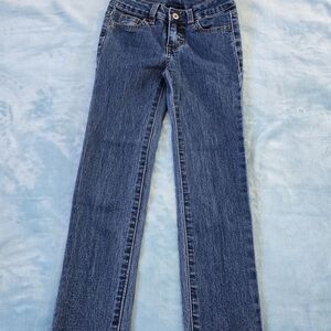 Faded Glory Kids Blue Jeans In Size 6S With Adjustable Waist